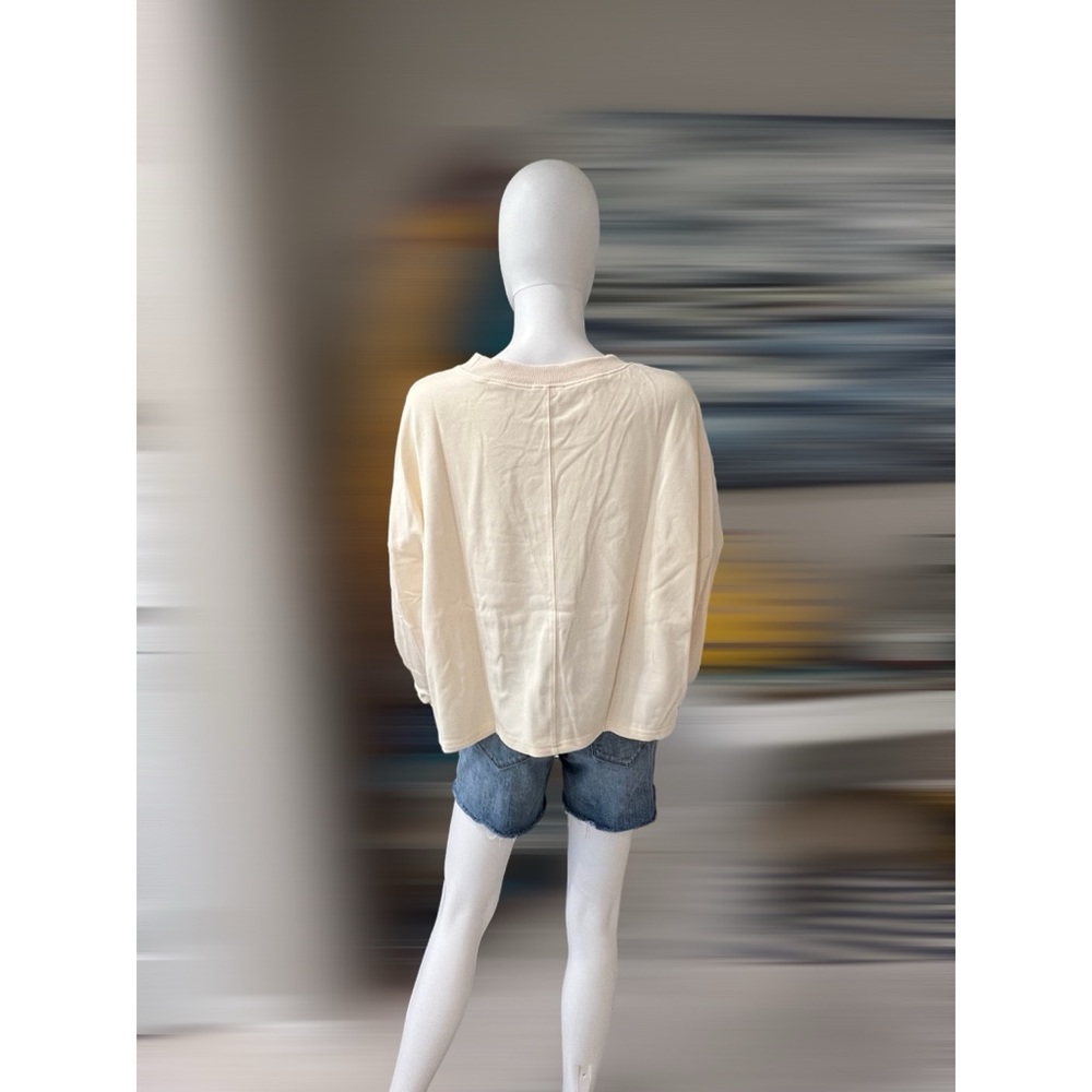 PEACH LOVE CALIFORNIA Cream cowgirl embellished pull over size medium - Picture 5 of 8